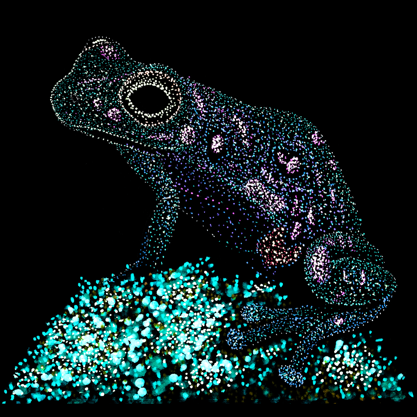 yash-the-crazy-frog-psychedelic-tropical-scuba-animal-underwater-art-clothing-tshirt-goft-art-print
