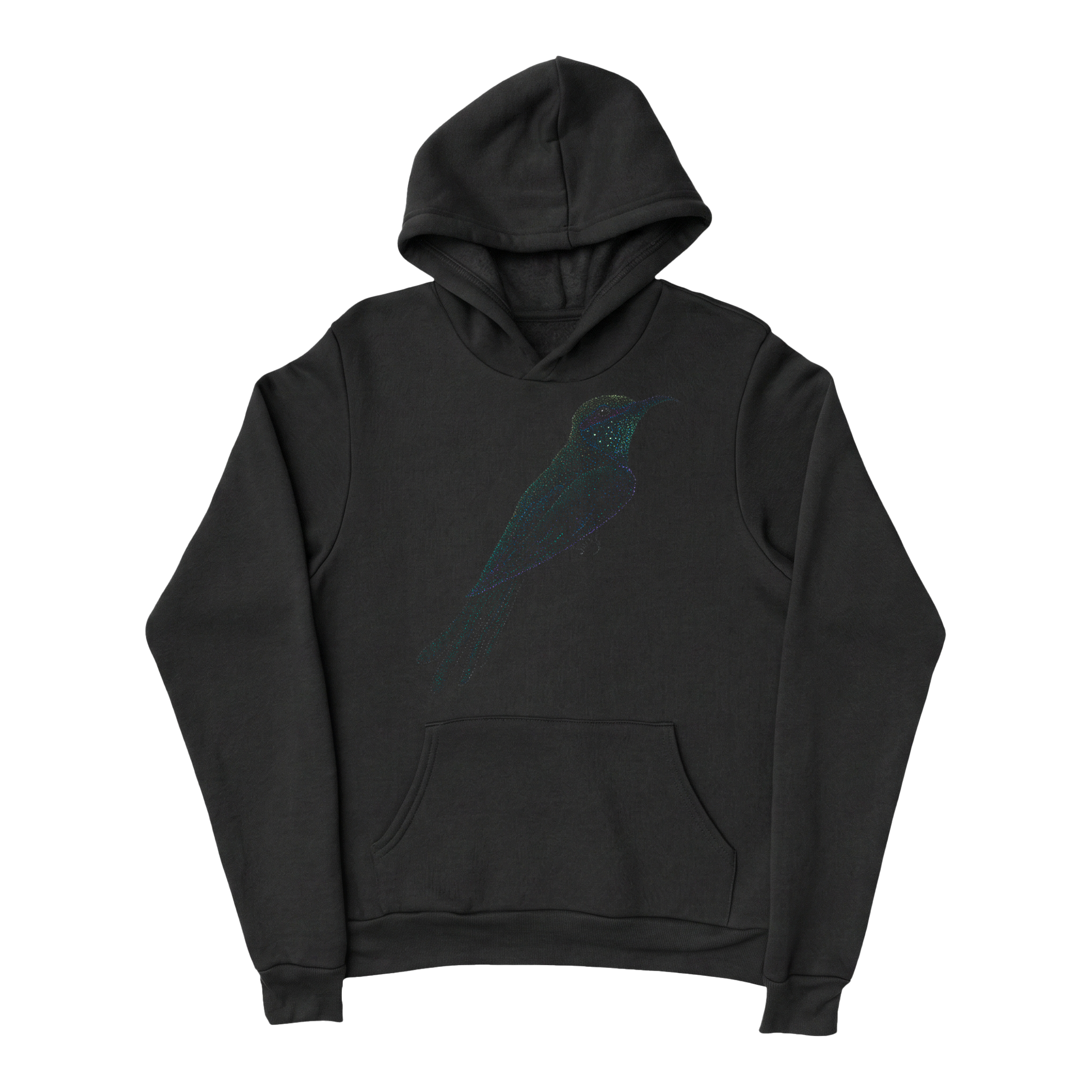 Wildlife-nature-hoodie-for-men-cotton-black-design-kadri-bird