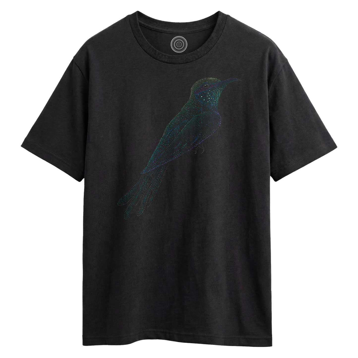 Wildlife-nature-oversized-t-shirt-tee-mens-womens-unisex-black-kadri-bird