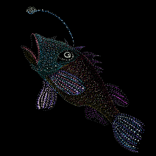 Shahbaz the Angler Fish, Underwater, Jindots, 2025 tshirt