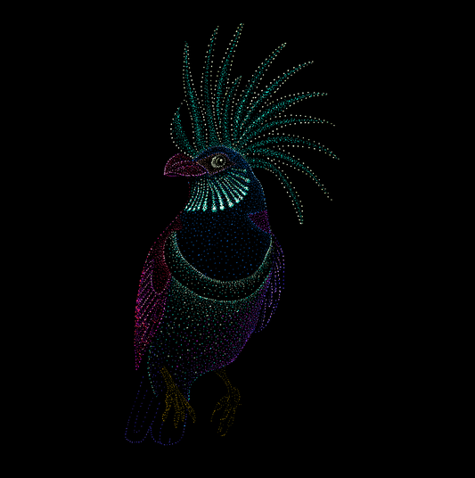 Unisex T-shirt: Aurora the bird, Animals, Jindots, 2025