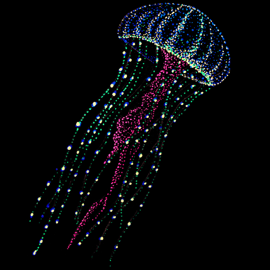 Unisex T-shirt: Hanna the Jellyfish, Underwater, Jindots, 2025