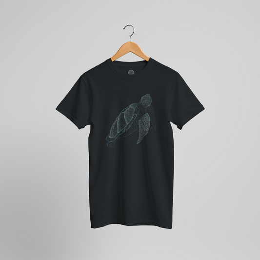 Unisex T-shirt: Panto the Turtle, Underwater, Jindots, 2025